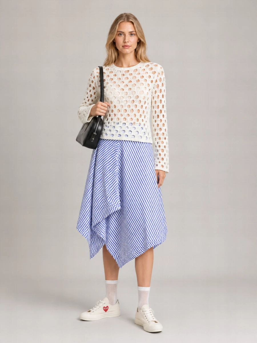 Comme Des Garçons Round Neck Jumper