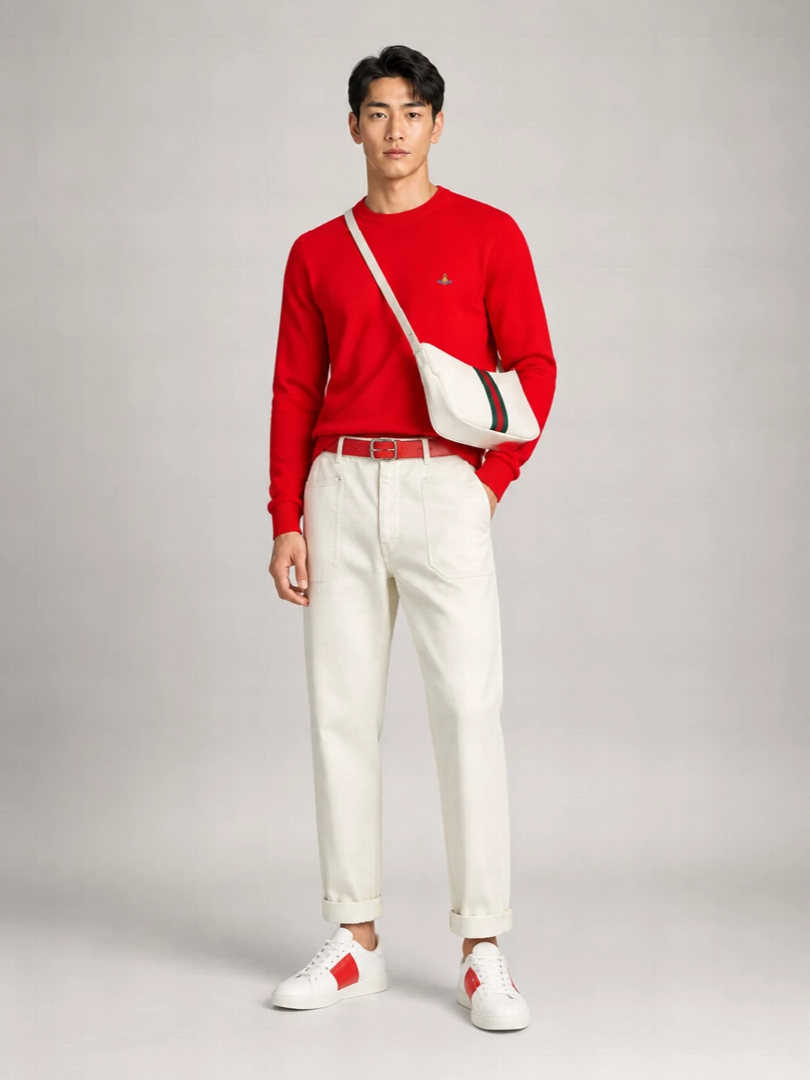 Vivienne Westwood Wool Blend Crewneck Sweater