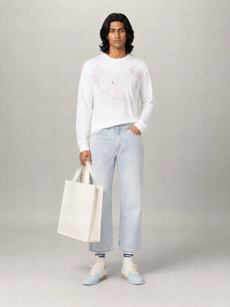 Our Legacy Cotton Oversized Graphic Long-Sleeve T-Shirt