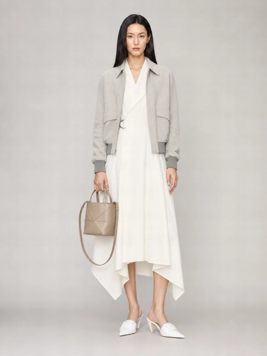 Loewe Suede Single-Breasted Coat