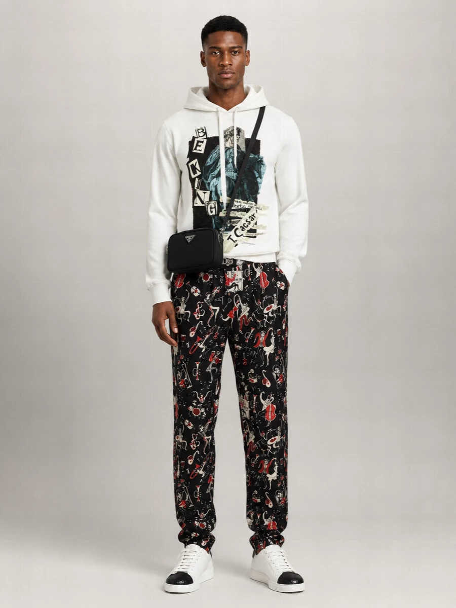 Dolce&Gabbana Cotton Hooded Pullover T-Shirt