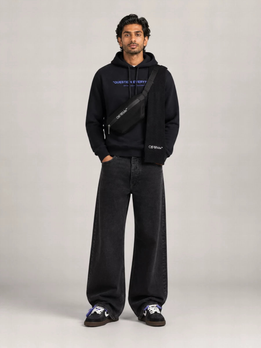 Off-White Cotton Hoodie