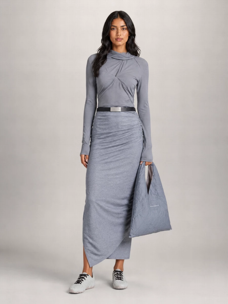 Entire Studios Wool Asymmetric Skirt