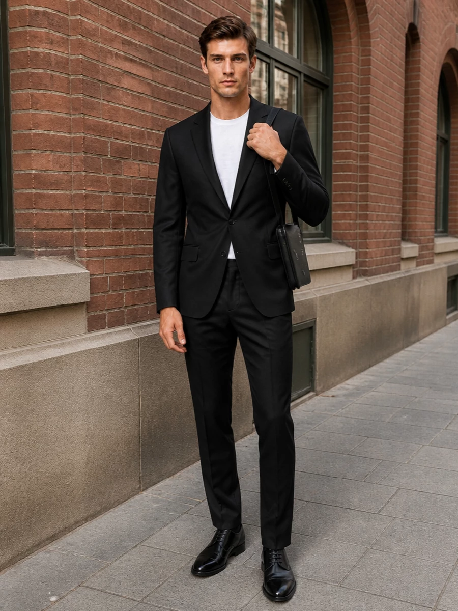 Dolce gabbana black tailored blazer evening outfit
