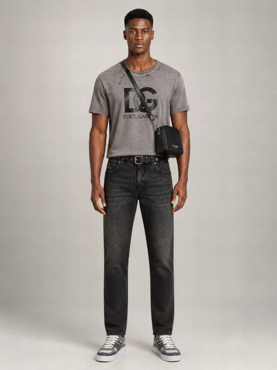 Dolce&Gabbana Logo Print Cotton T-Shirt