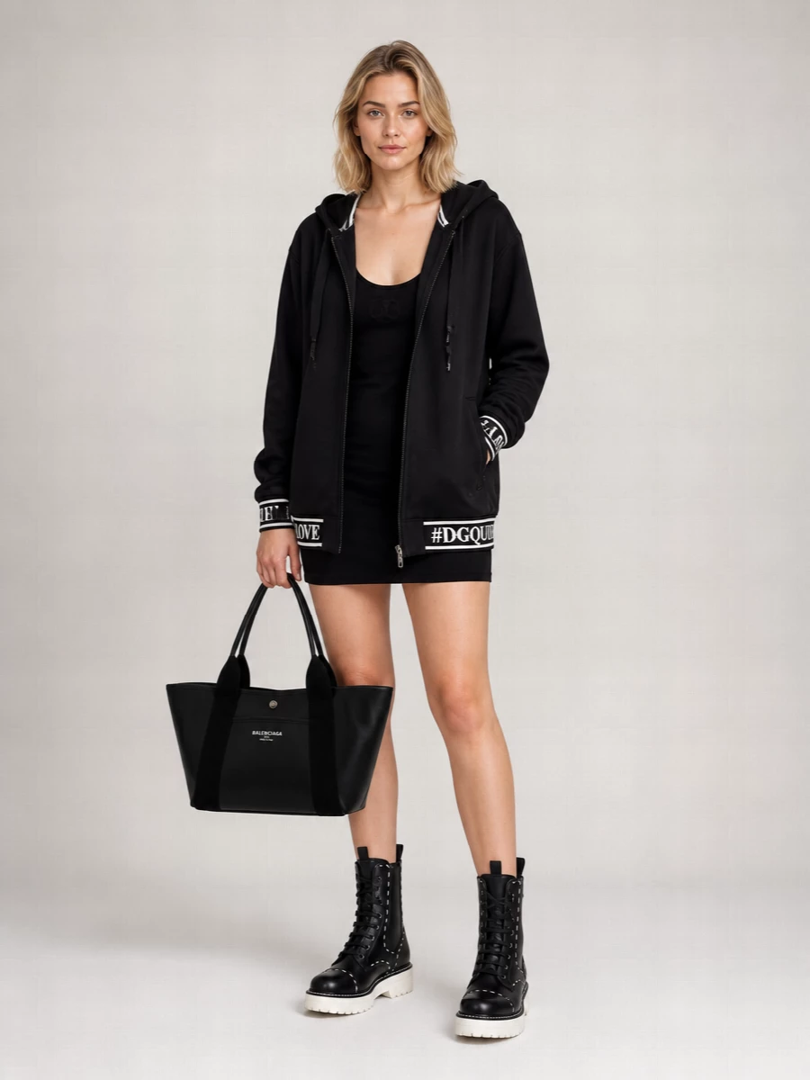 Dolce&Gabbana Leather Combat Mid Calf Boots