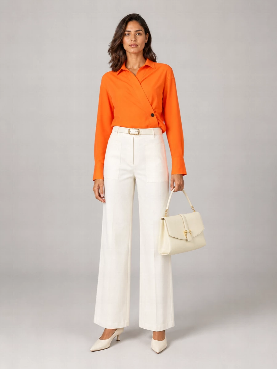 Ferragamo Satin Asymmetric Shirt