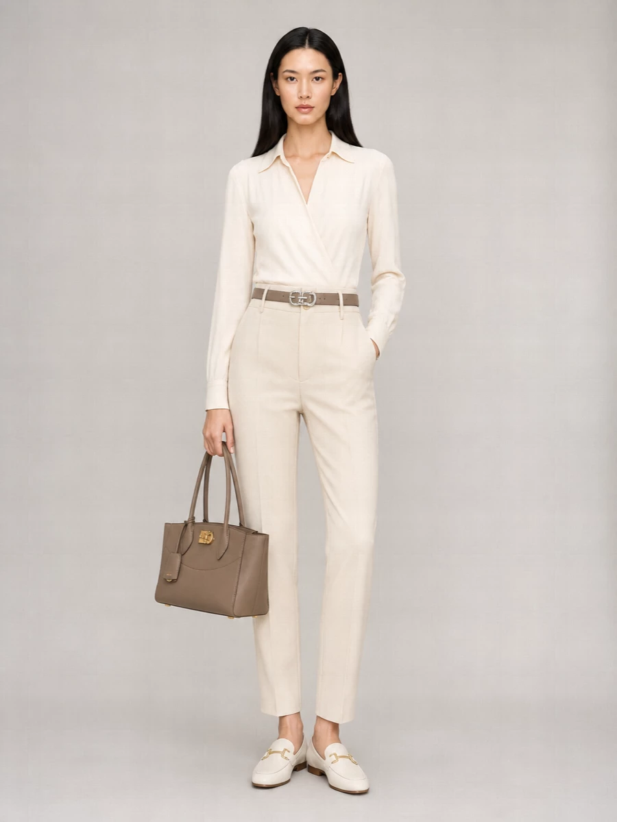 Ferragamo St Soft Ew Leather Tote Bag