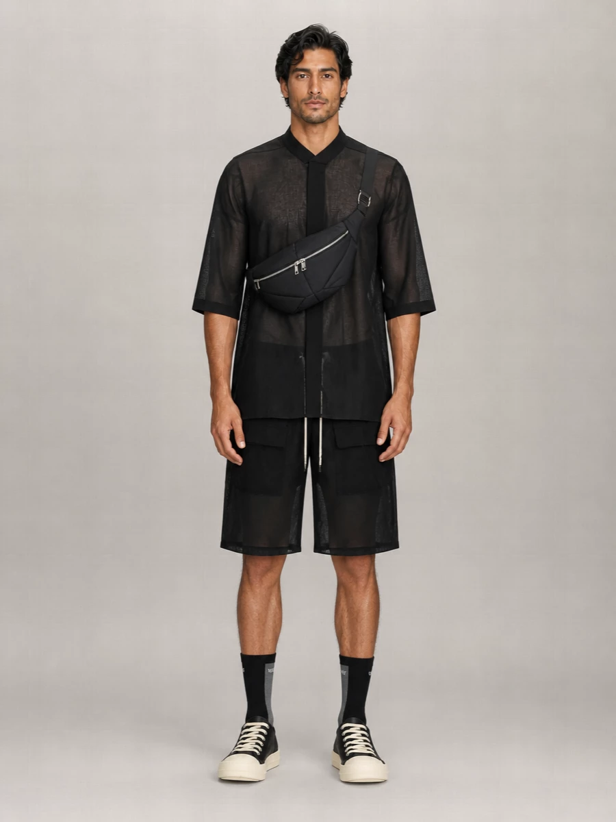 Rick Owens Cotton Cargo Shorts