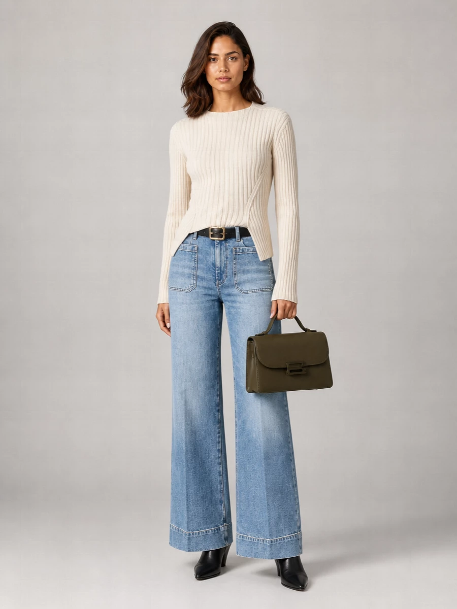 Victoria Beckham Denim Flared Jeans