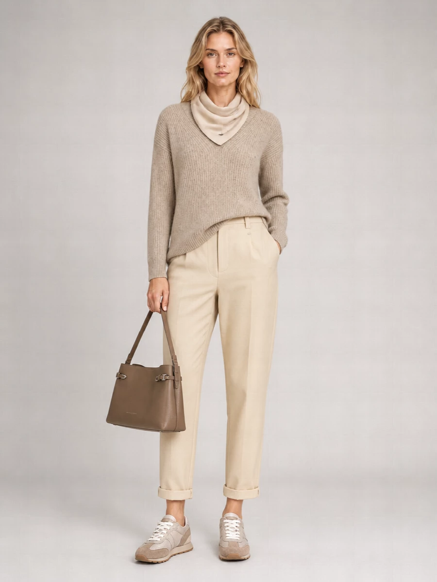Brunello Cucinelli cashmere mohair v-neck cropped sweater