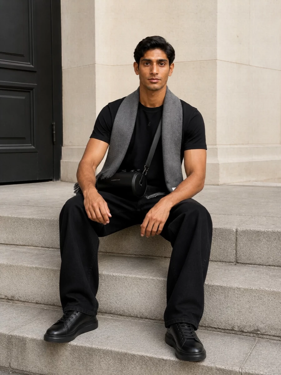 Jw anderson black t shirt jacquemus jeans