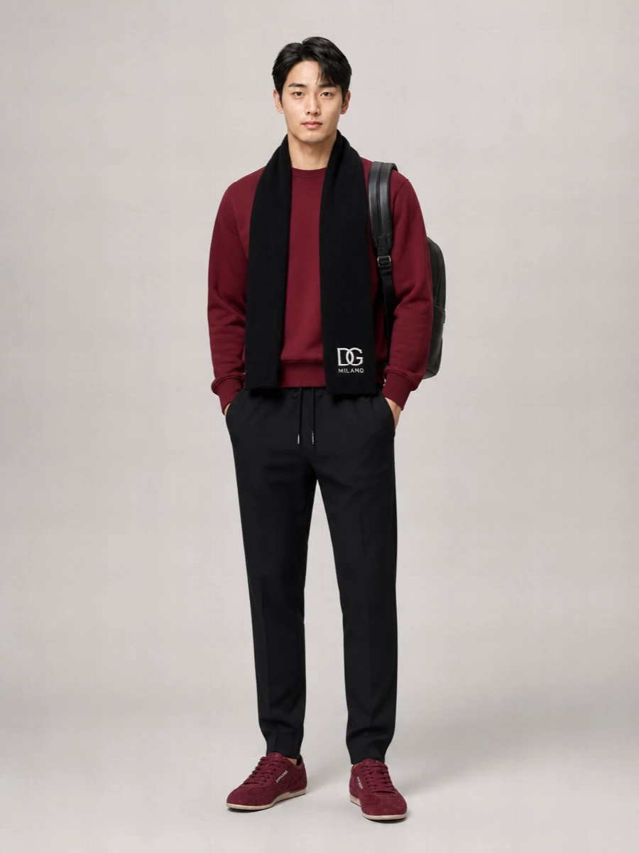 Dolce&Gabbana Cotton Crew Neck Long Sleeve Sweatshirt