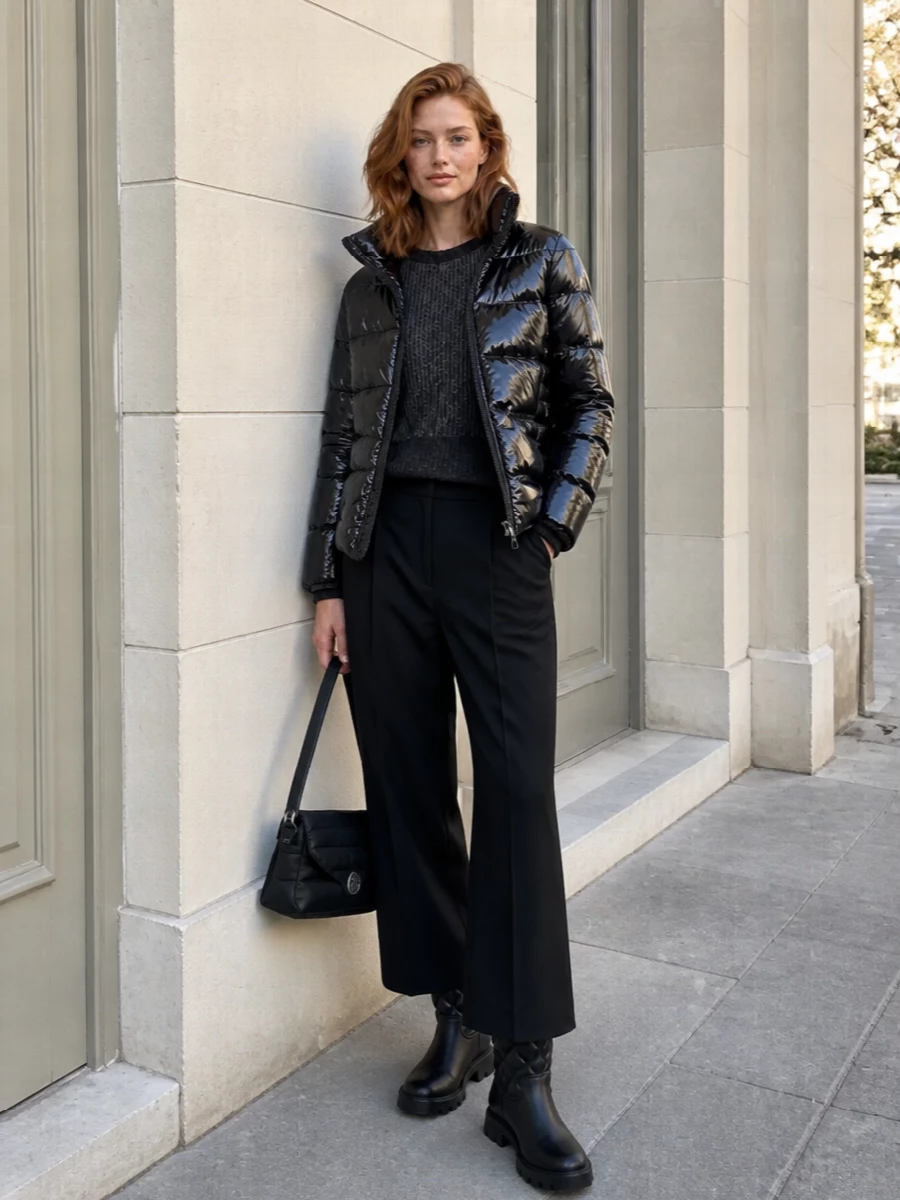 Herno puffer wide leg trousers moncler boots