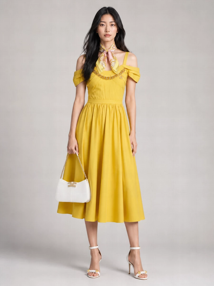 Elisabetta Franchi Midi Dress