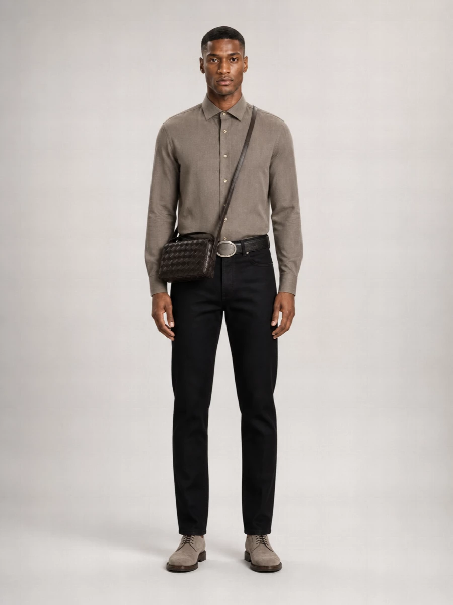Brunello Cucinelli Denim High-Rise Straight-Leg Jeans