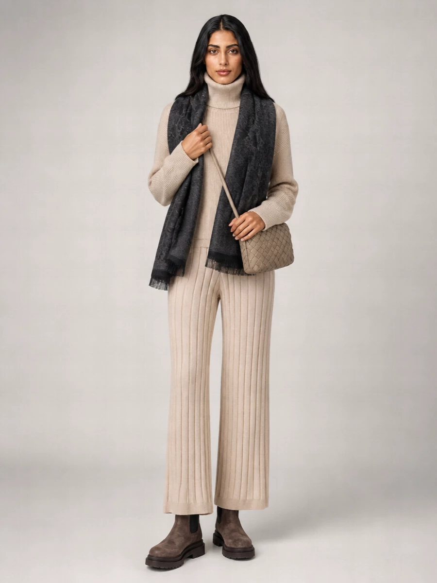 Brunello Cucinelli Cashmere Ribbed Turtleneck Jumper