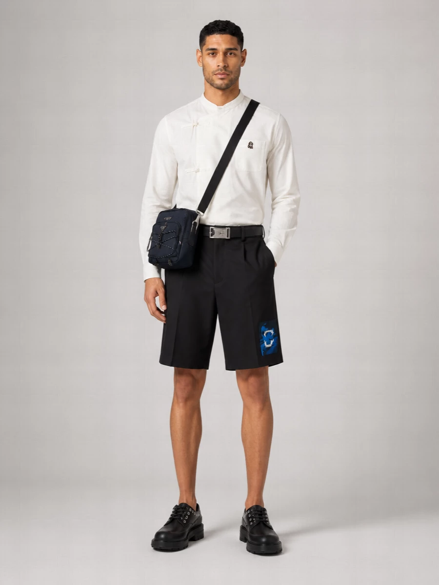 Undercover Patch Tailored Bermuda Shorts