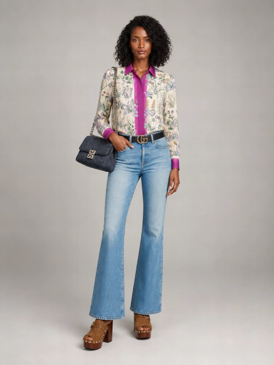 Gucci Leather Platform Clog Mules
