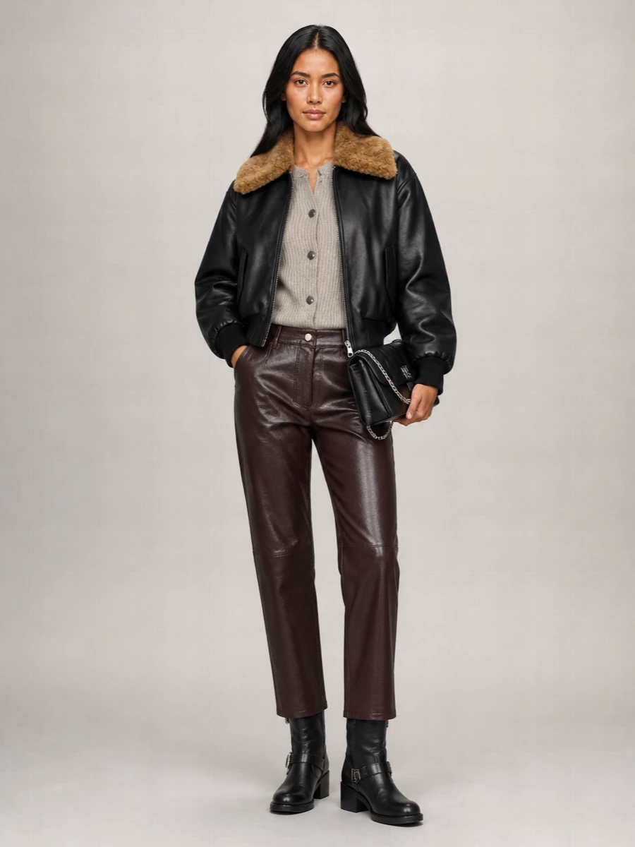 Chloé Leather Buckled Ankle Boots