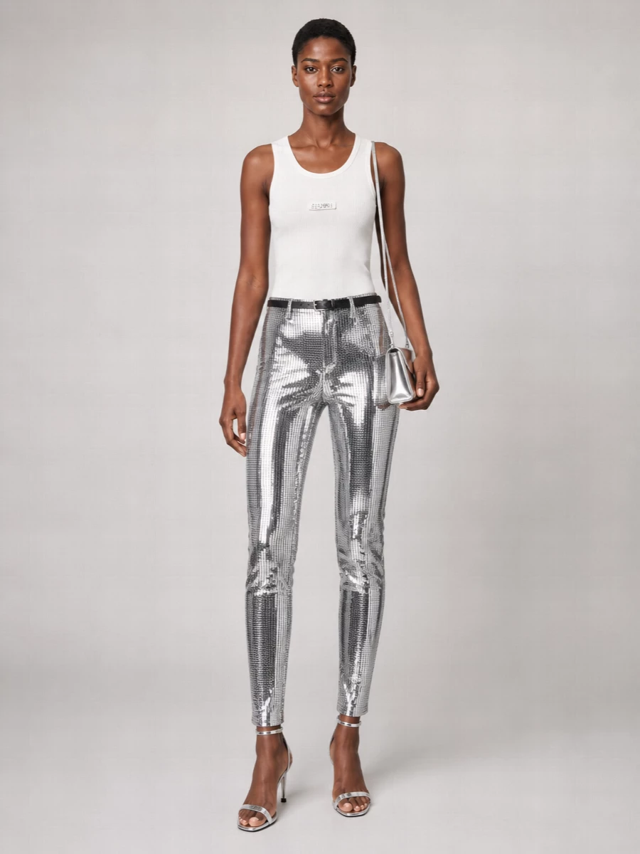 Mm6 Maison Margiela High-Rise Skinny Trousers