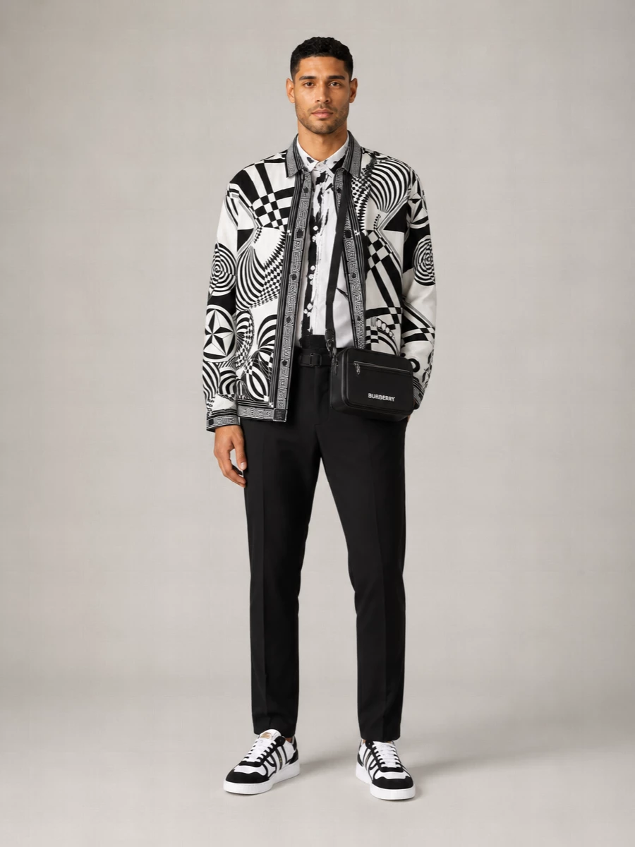 Versace Silk Printed Shirt