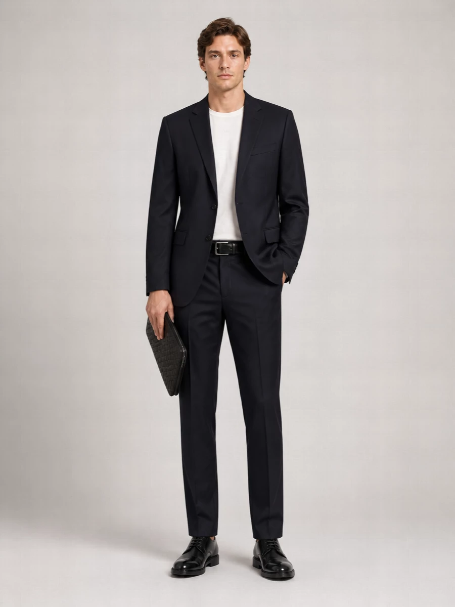 Dries Van Noten Wool Single Breasted Suit