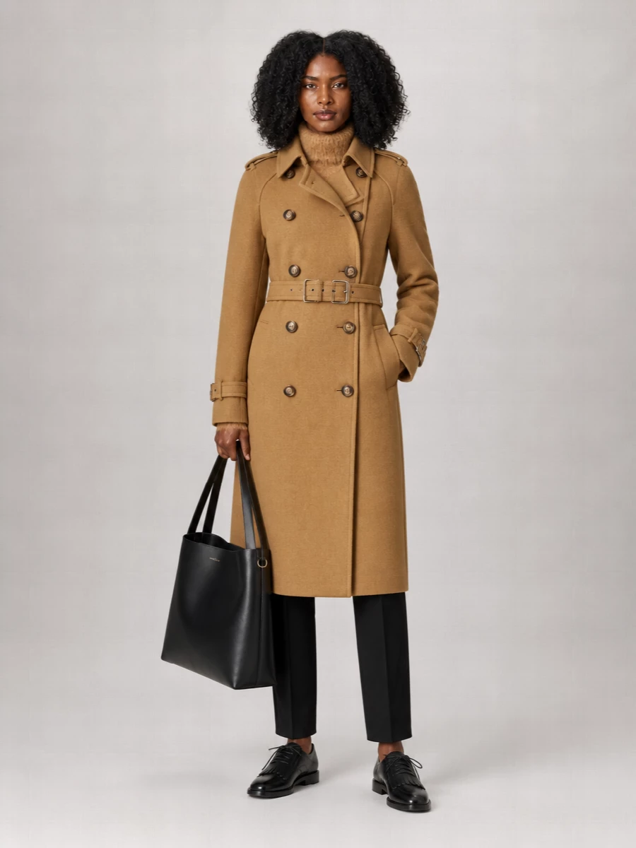 Sportmax Wool Blend Double Breasted Coat