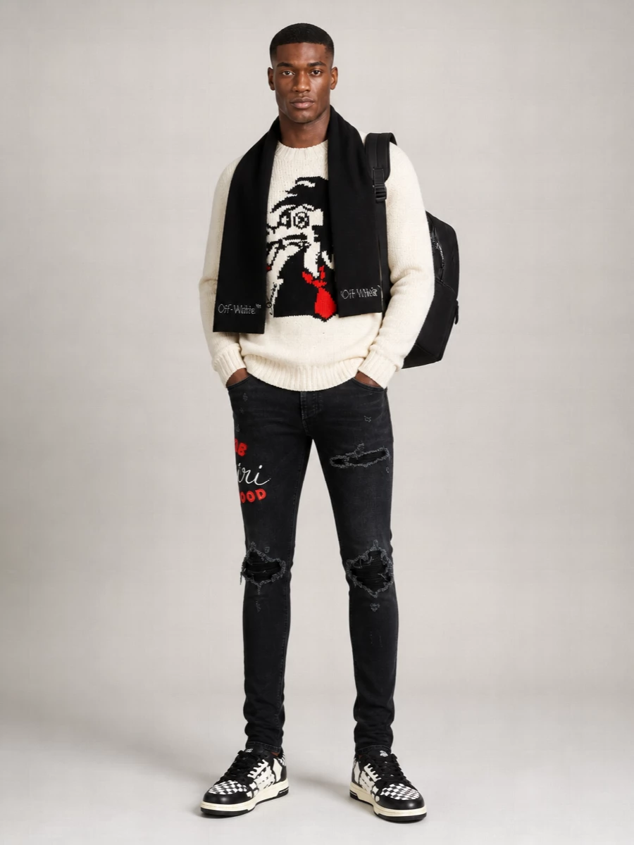 Amiri wool cashmere jumper