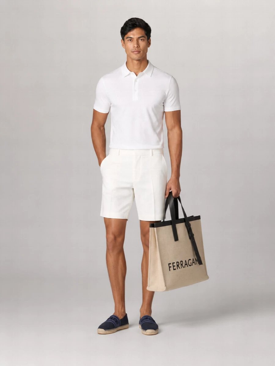 Ferragamo Canvas Tote Bag