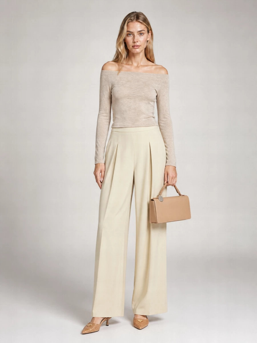 Max Mara Cashmere Boat Neck Long-Sleeve Sweater