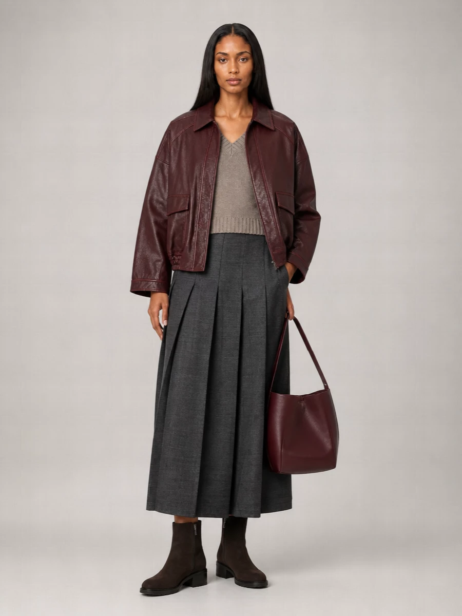 Jil Sander Na Leather Shoulder Bag