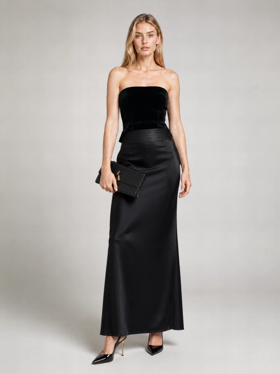 Tom Ford Silk High-Rise Midi Skirt
