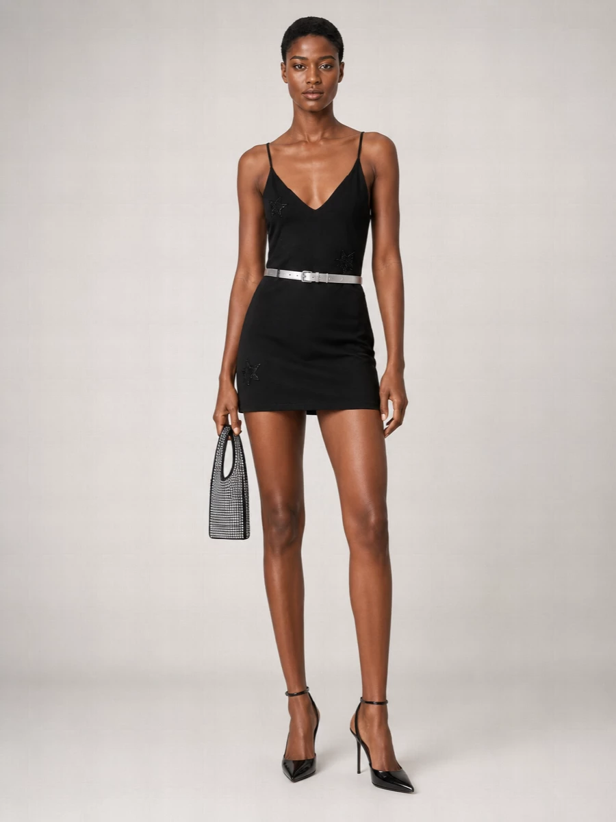Zadig & Voltaire Cotton V-Neck Mini Dress
