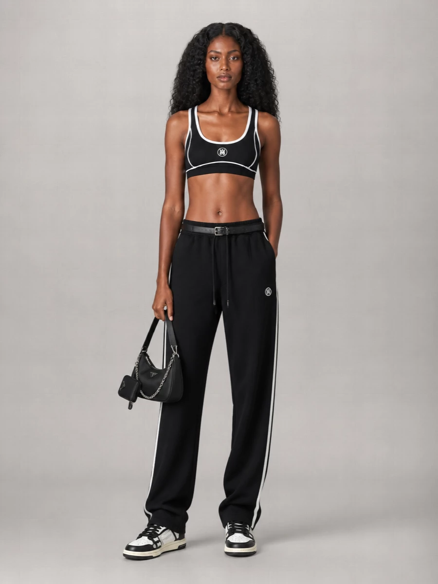 Amiri Polyester Blend Wide-Leg Track Pants