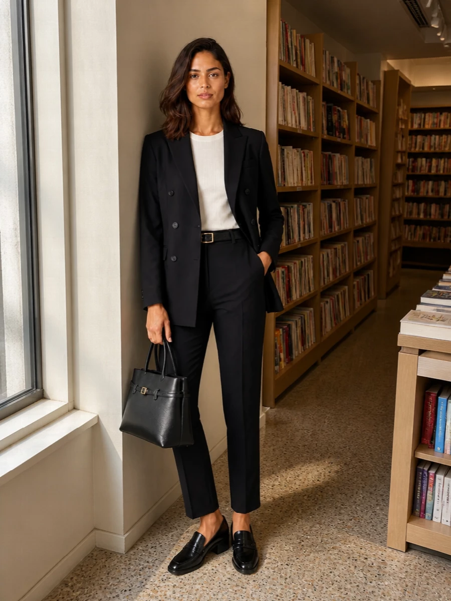 Tagliatore blazer tods loafers black trousers