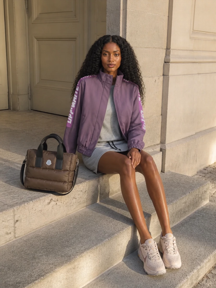 Off white bomber sweatshirt dress nike runners