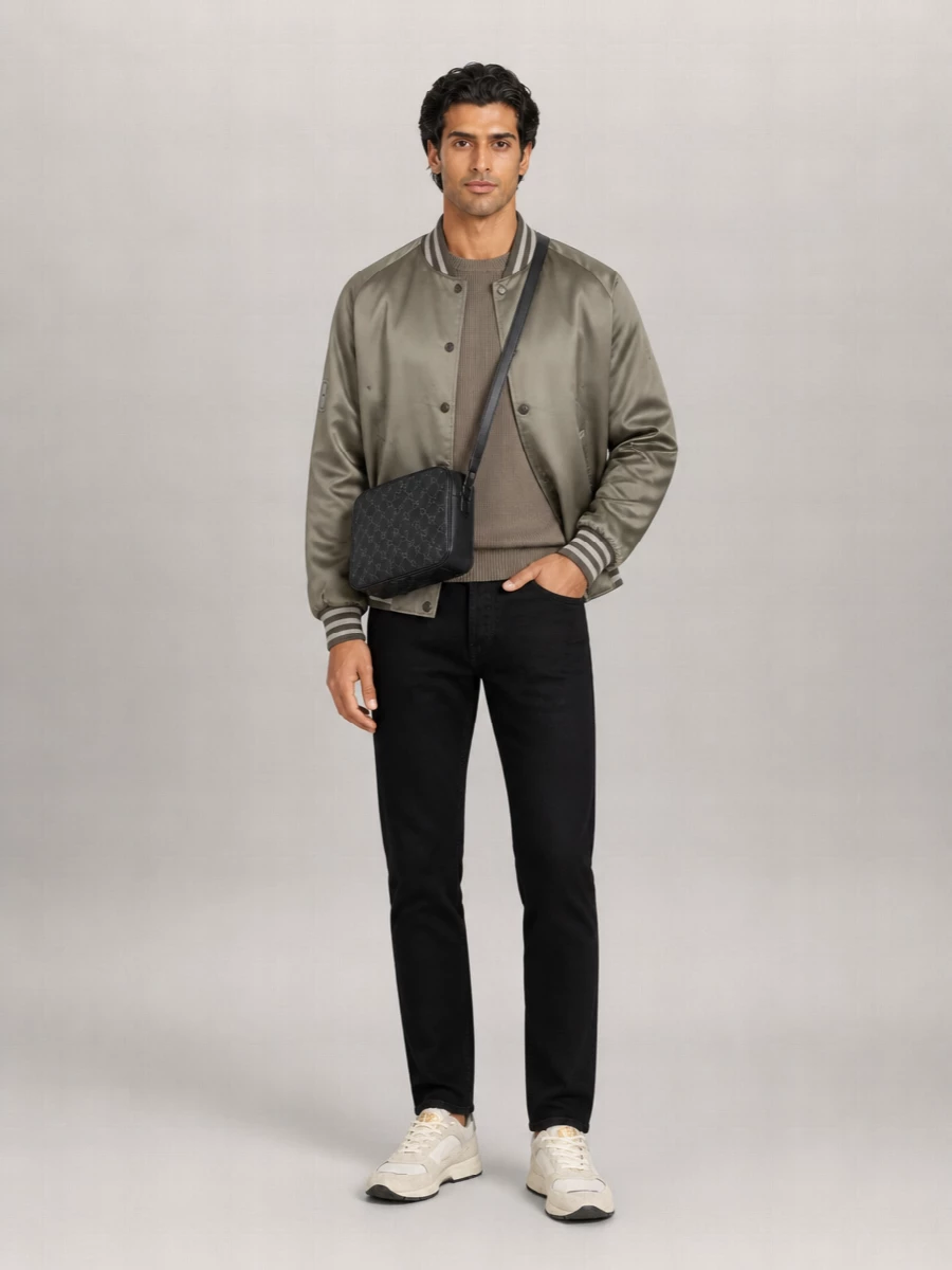Golden Goose Satin Bomber Jacket