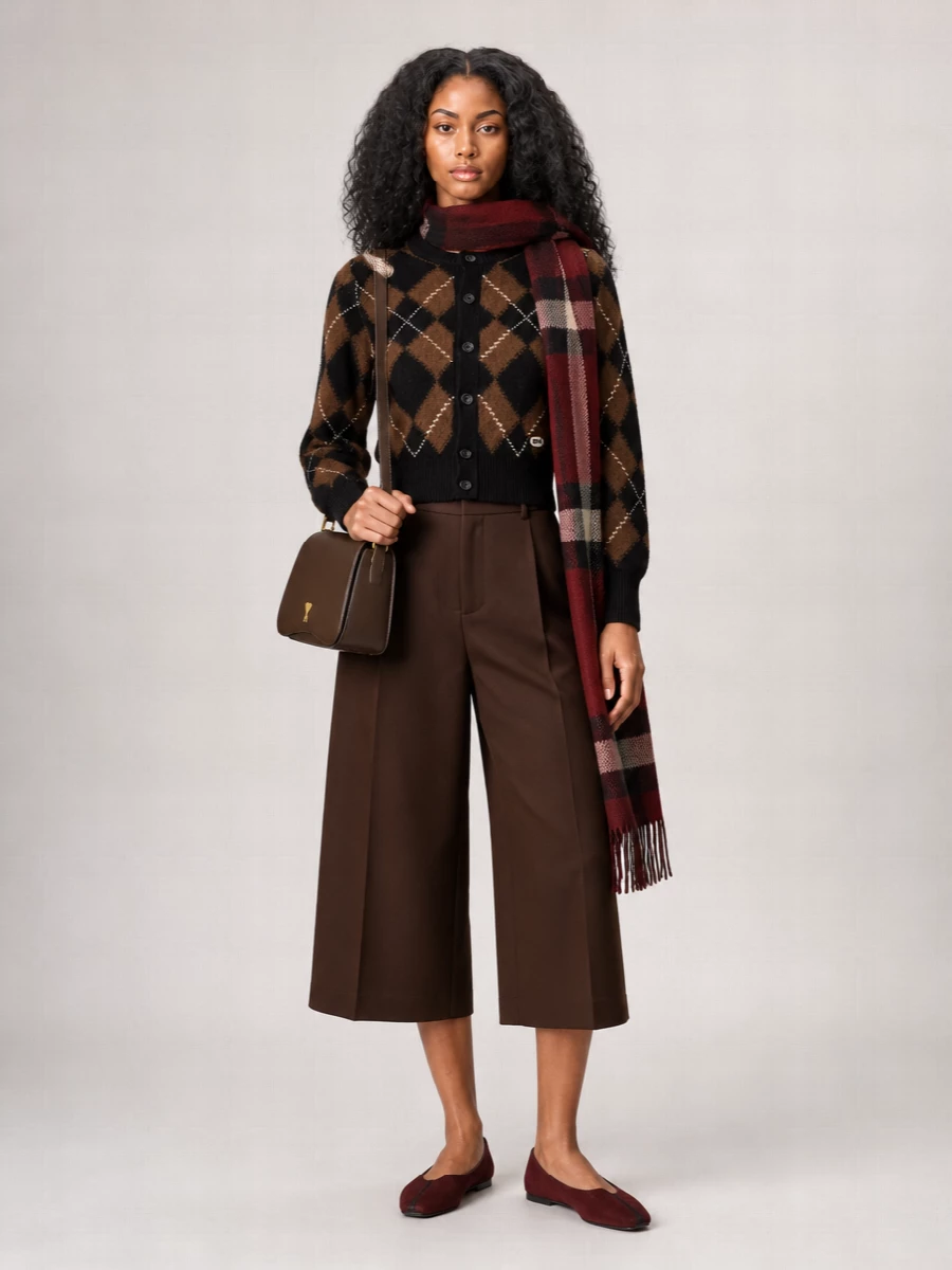 Ami Paris Wool Embroidered Cardigan