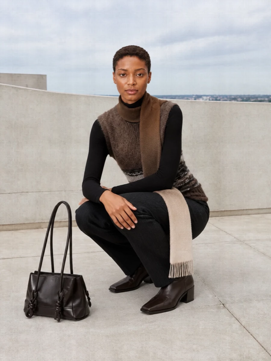 Our legacy vest pinstripe trousers ankle boots