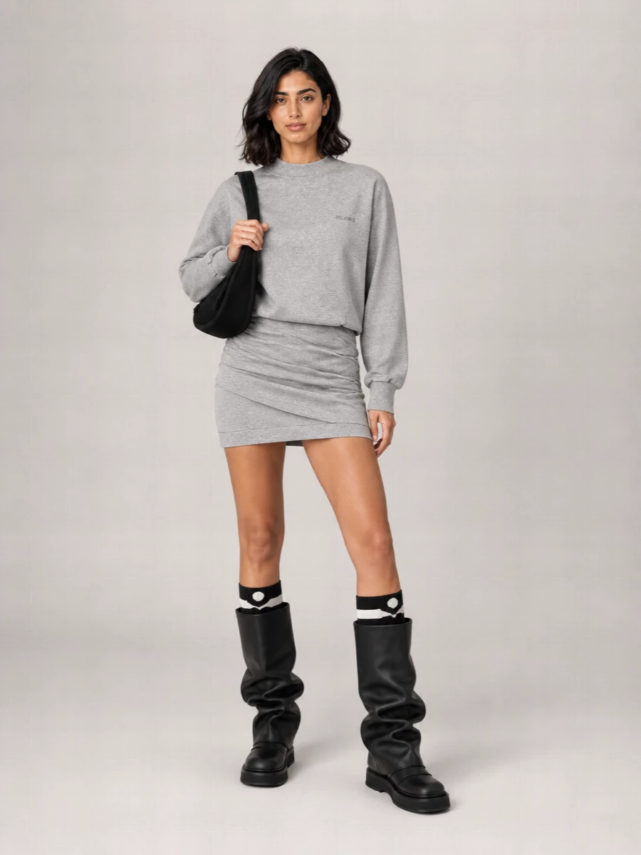 The Attico Mini Sweatshirt Dress