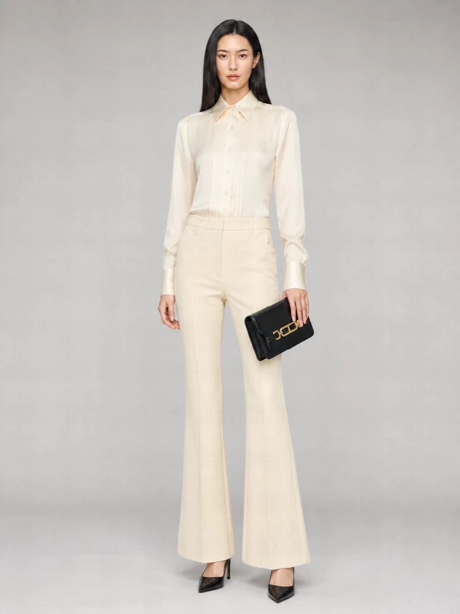 Tom Ford Silk Pleated Shirt