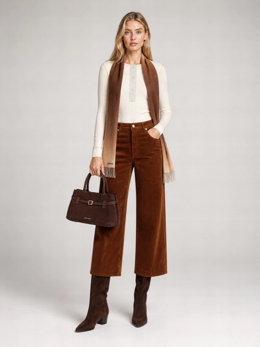 7 For All Mankind Corduroy Straight-Leg Pants