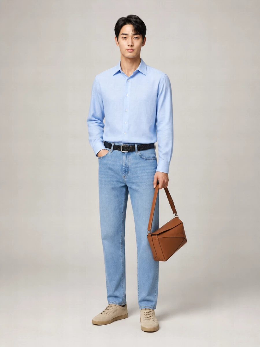 Zegna Denim Straight-Leg Trousers