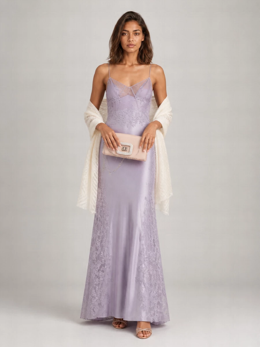 Ermanno Scervino Satin Long Gown