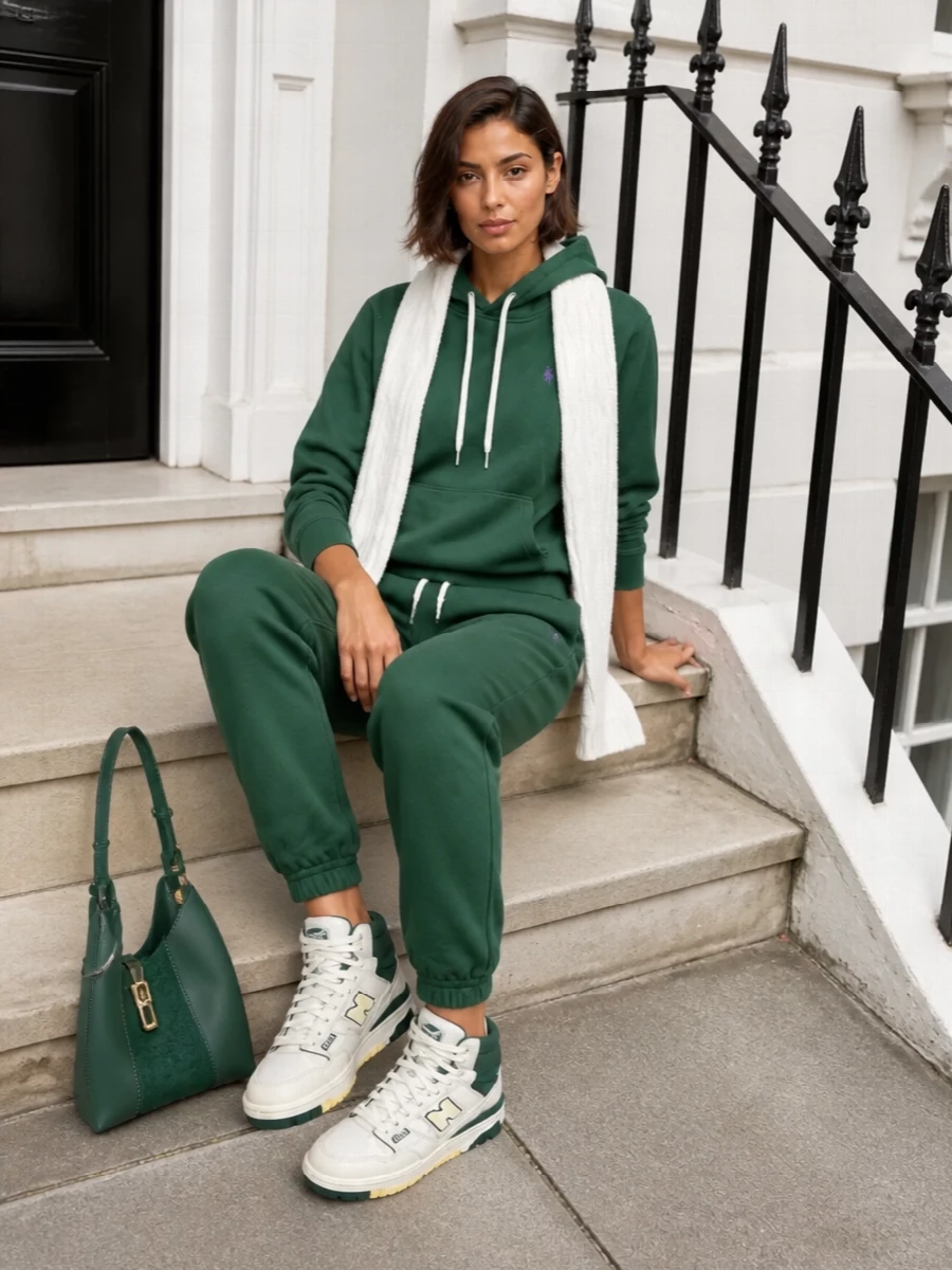 Polo ralph lauren green hoodie joggers sneakers