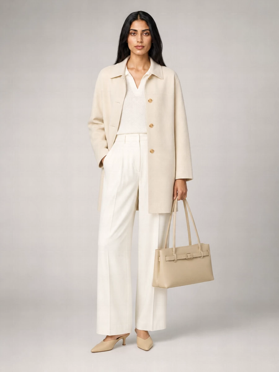 Dunst Single Breasted Vegan Leather Coat