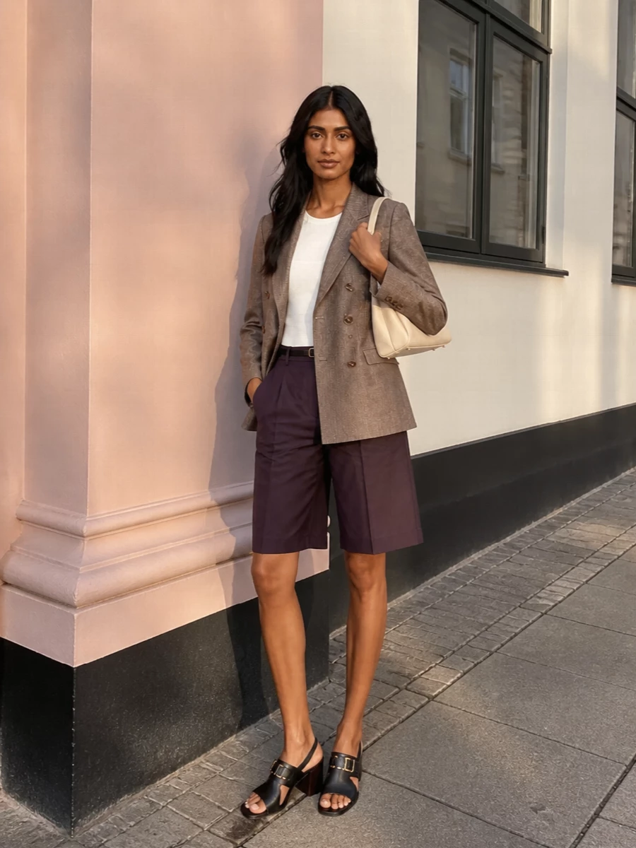 Tagliatore blazer tailored bermuda short outfit