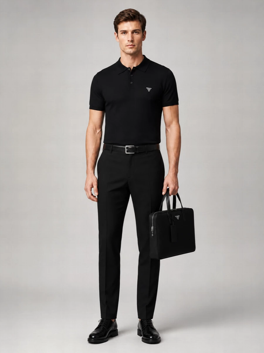 Prada Recycled Polyamide Straight-Leg Trousers