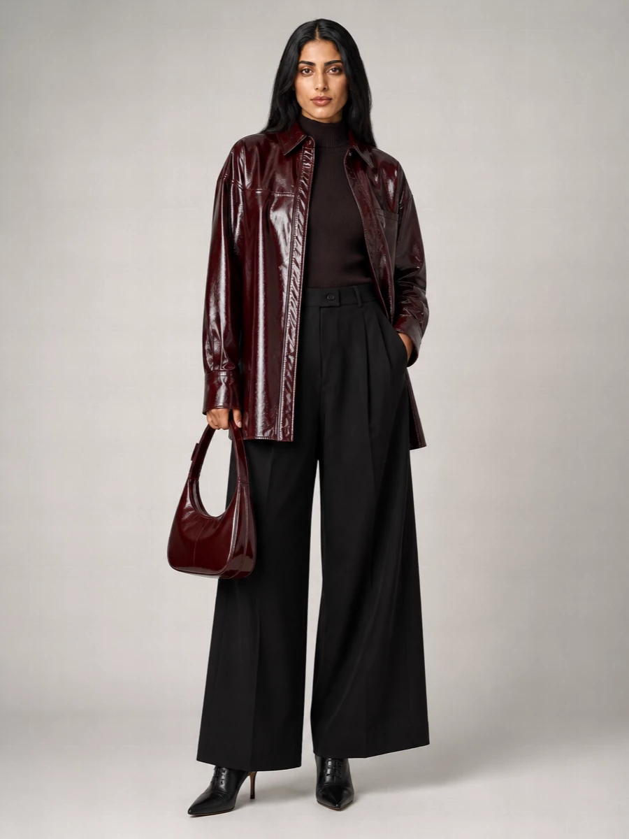Sportmax Leather Shirt Jacket